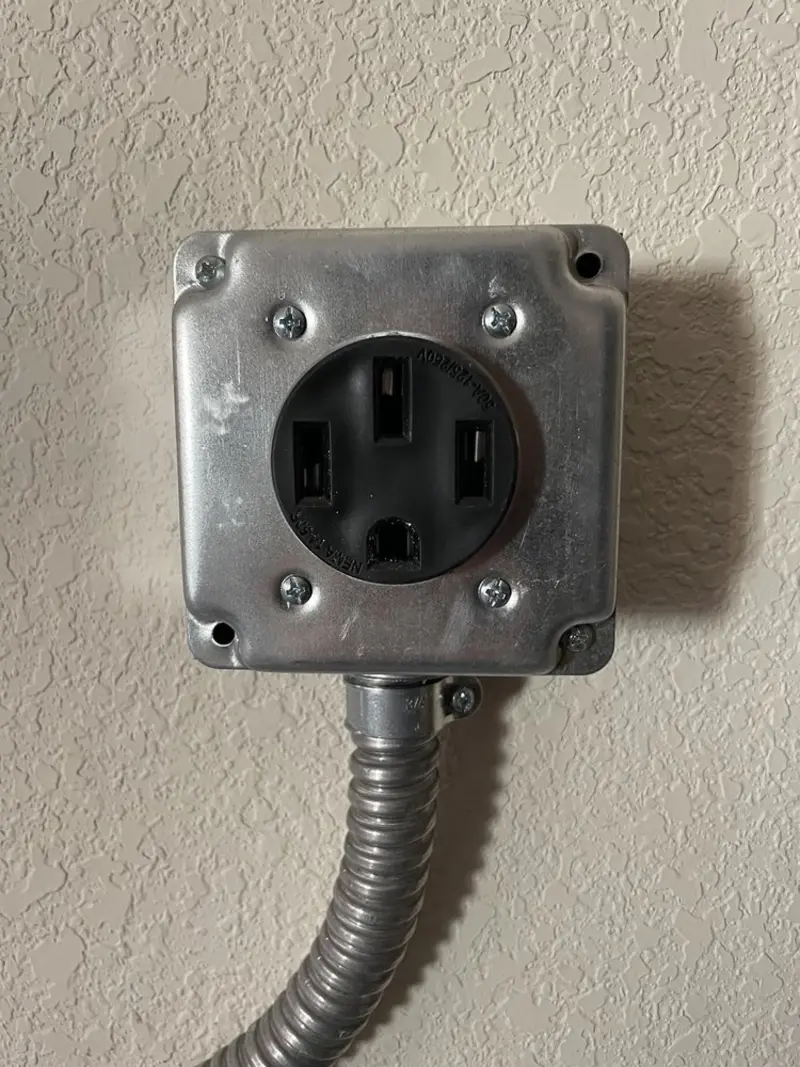 NEMA 14-50 outlet installed for Electrical Panel Upgrade in Ocean Shores